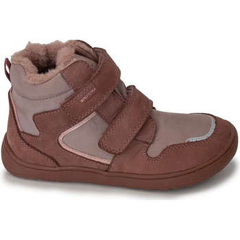 Protetika dívčí zimní barefoot boty DAXI OLD PINK starorůžová