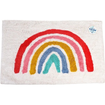 Rex London Бяла постелка за баня 83x52, 5 cm Rainbow - Rex London (29986)