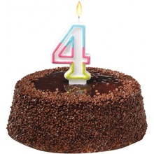 Susycard Tortová sviečka číslovka 4