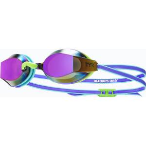 TYR Детски очила за плуване TYR Blackops 140 Ev Racing Mirrored purple/multi