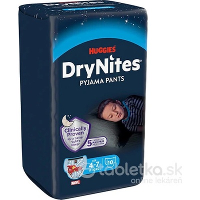 Huggies Dry Nites pre chlapcov Medium 17-30 kg 10 ks