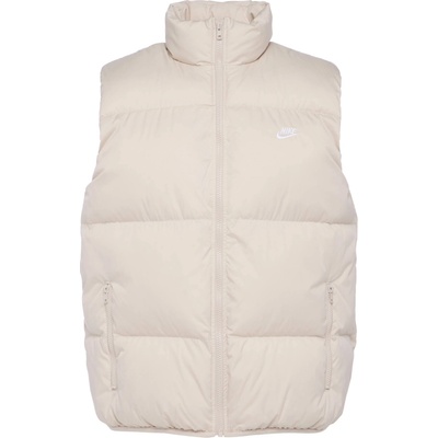 Nike pánska vesta CLUB PUFFER béžová biela