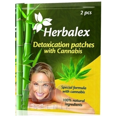 QUANTEC a.s. Herbalex Detoxikačné náplasti s konopou 2 ks
