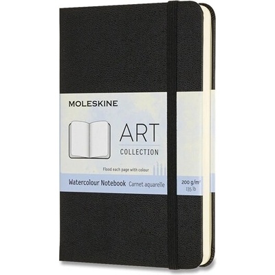 Moleskine Skicar Watercolour Notebook A6 čierny 30 listov