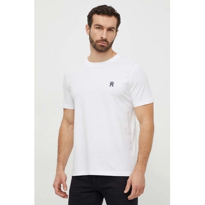 Tommy Hilfiger bavlněné tričko s aplikací MW0MW33987 bílá