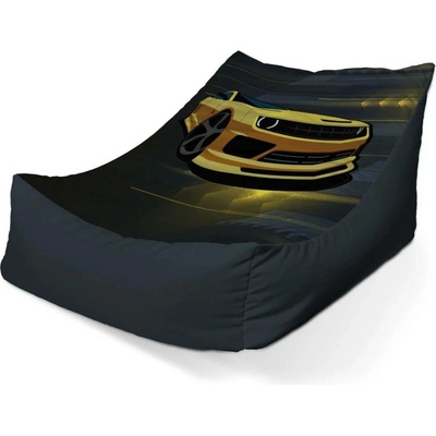 Sablio sedací vak lounge Chevrolet Camaro Pruhy 80 x 95 x 50 cm