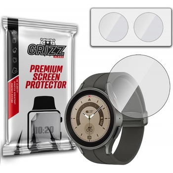 GrizzGlass Хибридно защитно покритие за дисплея на Samsung Galaxy Watch 5 Pro 45мм (2 броя) - GrizzGlass Hybrid Glass Protector Set (прозрачен) (GRZ2826)