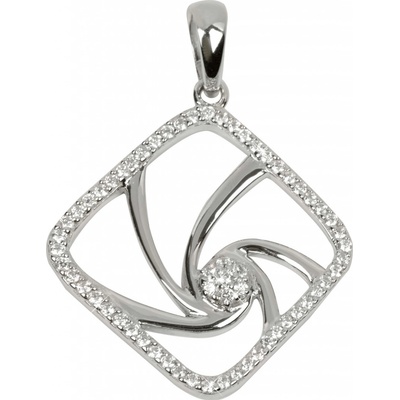 Silver Cat Designový stříbrný přívěsek s kubickými zirkony Beauty SC083