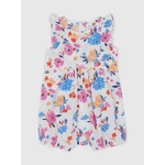 GAP Baby памучен гащеризон на цветя GAP GAP | Byal | Момичешки | 56-62
