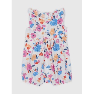 GAP Baby памучен гащеризон на цветя GAP GAP | Byal | Момичешки | 56-62