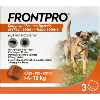 Frontpro 4 - 10 kg 28,3 mg 3 žvýkací tablety