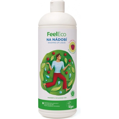 Feel Eco prostředek na nádobí s vůní maliny 1 l