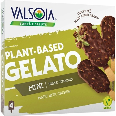 Mrazený Valsoia nanuk Kešu pistácia 4x81,5 ml
