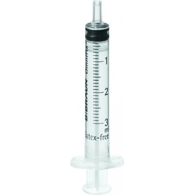 Injekční stříkačka Omnifix 3 ml, Luer Solo, 100 ks v balení