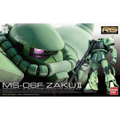 Bandai RG Gundam 0079: MS 06F Zaku II Plastic Model 1:144