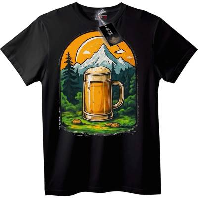 NOONEBRAND Планински Пивен Приключение Т-Шърт - 2XL, White