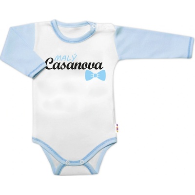Body dl.rukáv s vtip. textom Baby Nellys Malý Casanova chalan