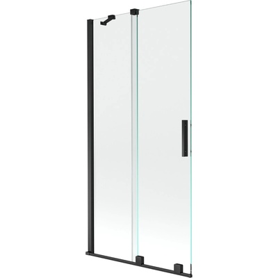 Mexen Velar двукрилен плъзгащ се душ екран 95 x 150 cm, прозрачен, черен (896-095-000-01-70)