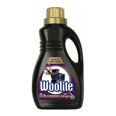 Woolite Dark Black Denim Prací gél džínsovinu tmavá čierna bielizeň oživuje farby 900 ml 15 PD