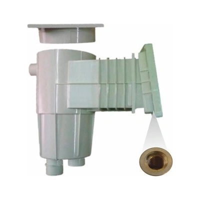 Vágner Pool bazénový skimmer 17,5 l s úkosem 6°, standardní hrdlo, mosazné zástřiky – Zboží Dáma