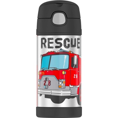 Thermos FUNtainer Rescue dětská termoska s brčkem hasiči 0,355 l