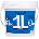 Meeden 34.1221 АКРИЛНА боя 21 Lake Blue 1000 ml 1 бр (34.1221)