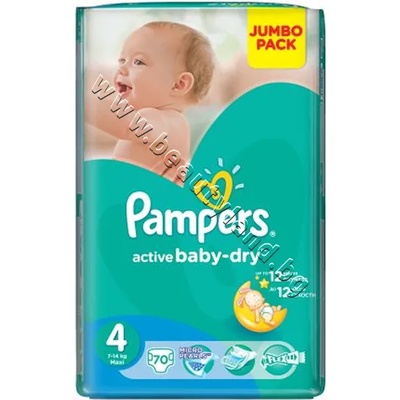 Пелени Pampers Active Baby Maxi, 70-Pack, p/n PA-0201252 - Пелени за еднократна употреба за бебета с тегло от 9 до 14 kg (PA-0201252)
