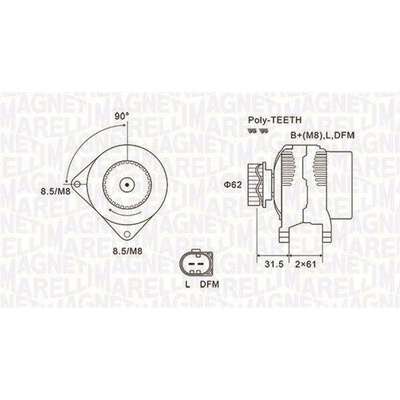 Generátor MAGNETI MARELLI 063731820010