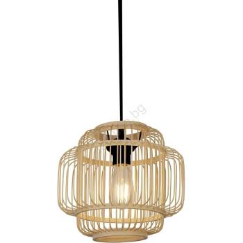 Image 1 of Searchlight 61089CW - Пендел MADELINE 1xE27/7W/230V Ø 29 cm бамбук (SR0372)