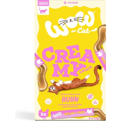 Wow Cat Creamy Snack kuracie 5 x 15 g