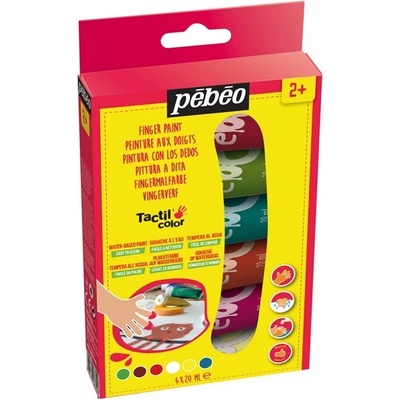 Pebeo Tactilcolor Prstové farby 6 x 20 ml