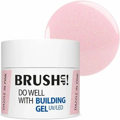 Brushup stavebný Uv Led gél Do Well with dazzle In pink 12 g
