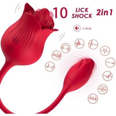 Armony Pink Clitoris Stimulator With Tail 10 Modes Red