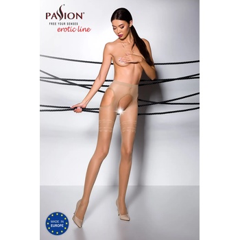 Image 1 of Passion TIOPEN 002 Tights 20 Den Beige 1-2