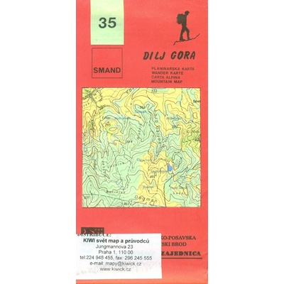 mapa Dilj Gora 1:30 t.