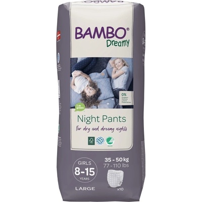 Bambo Nature Night Pants Boy 8-15 years pro 35-50 kg 10 ks