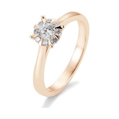 Sofia Diamonds prsteň z ružového zlata s diamantom BE41 05765 R
