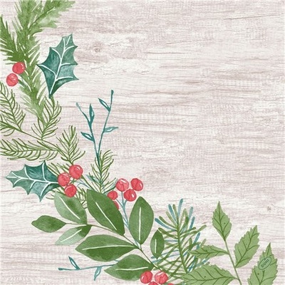 Dunisoft Ubrousek WINTER GREENERY 100031776 40x40cm 60ks