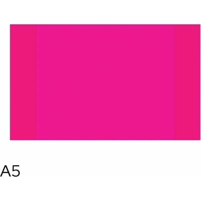 LUMA Obal na sešity A5 10 ks neon růžový
