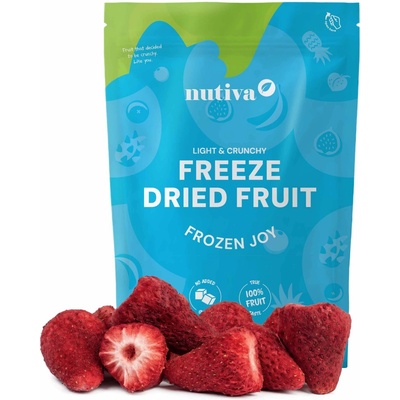 NUTIVA Lyofilizované jahody celé 60 g