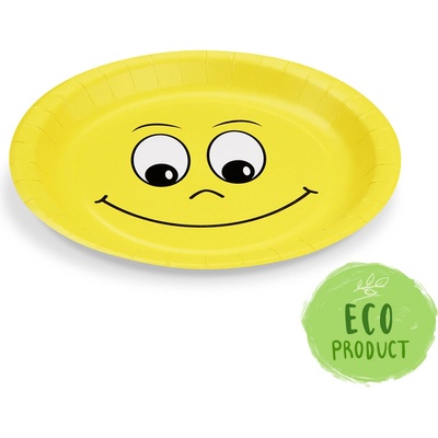 WIMEX Taniere papierové 23 cm Smiley