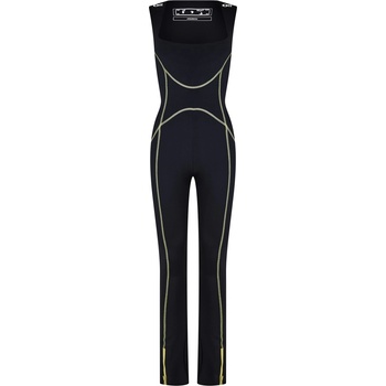 Image 1 of OFF WHITE Women's Contrast Stitch Jumpsuit Design - Black/White