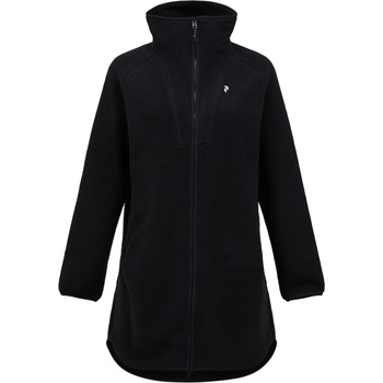 Peak Performance Дамско поларено яке Peak Performance Women's Naturerush Pile Long Full Zip Fleece jacket - Black (105-7132-0112)