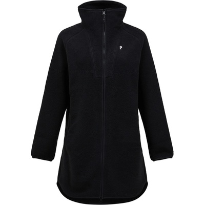 Peak Performance Дамско поларено яке Peak Performance Women's Naturerush Pile Long Full Zip Fleece jacket - Black (105-7132-0112)