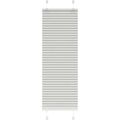 vidaXL Плисирана щора Светло сиво 40x100 cm Ширина на плата 39, 4 cm (4015318)