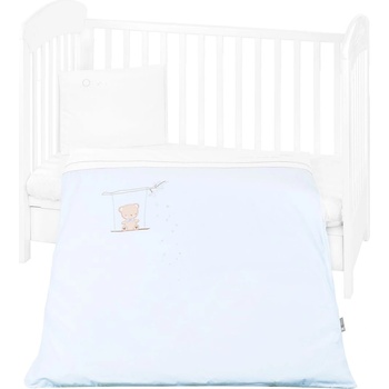 KikkaBoo Бебешки спален комплект от 5 части Kikkaboo Dream Big - С бродерия, син (41101050065)