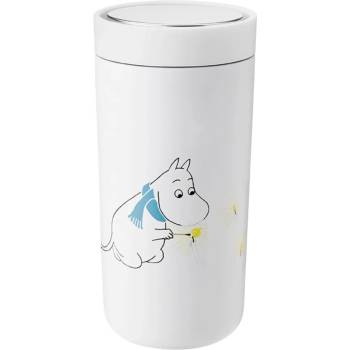 Stelton Чаша за пътуване TO GO CLICK MOOMIN 400 мл, скрежно бяла, Stelton (SN13716)