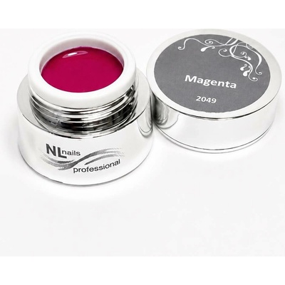 NL nails professional Uv Led barevný gel magenta 5ml
