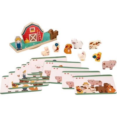 Adam Toys balančná hra puzzle farma so zvieratkami