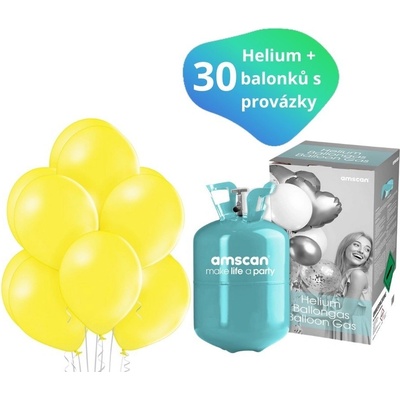 balonky.cz Helium sada balónky žluté